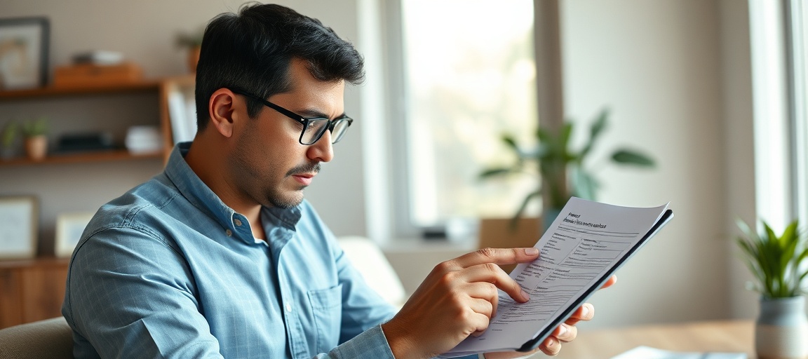 A real estate wholesaler comparing an assignment agreement and a purchase contract on a tablet, deciding between strategies.
